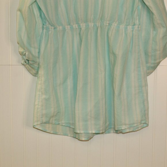 Motherhood Maternity Ladies Blouse Top 3/4 Sleeve Tie Up Waist Size Large - Picture 5 of 8
